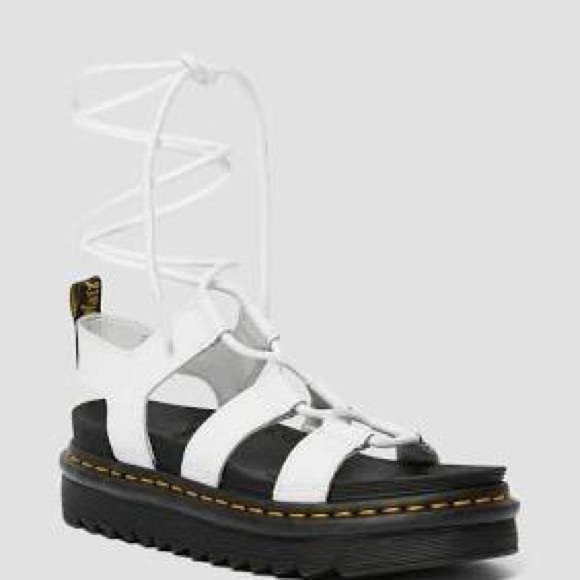 Dr. Martens Shoes - ❤️ Dr. Martens White Nartilla Hydro Leather Sandals